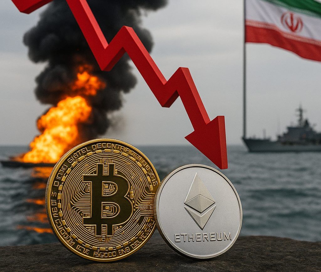 Cryptomarkt duikt omlaag na Amerikaanse aanval op Iran